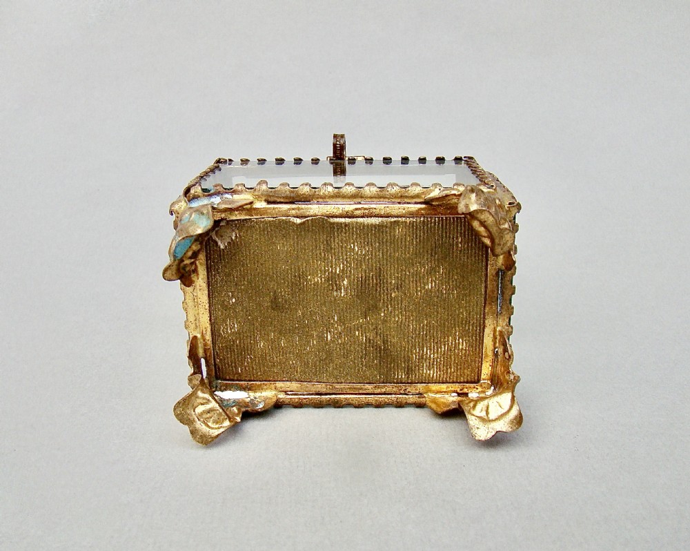 UNUSUAL 19TH C. FRENCH ORMULU & BEVELLED GLASS JEWELLERY CASKET, CIRCA 1890 View VII