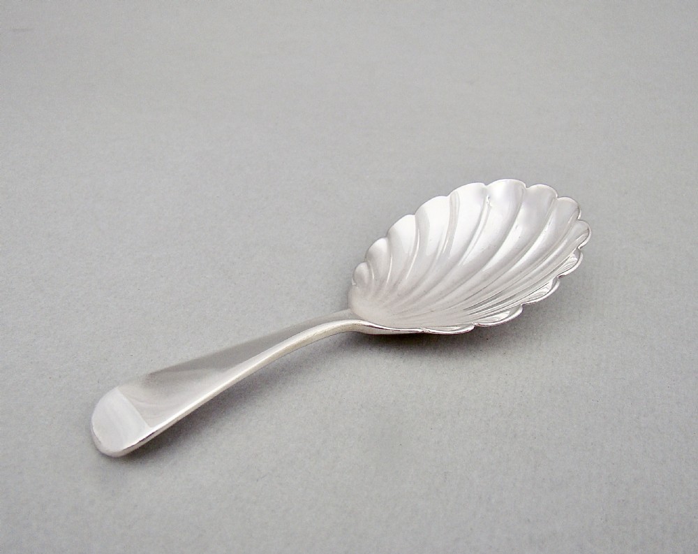 VICTORIAN SILVER CADDY SPOON BY JOHN ALDWINKLE & THOMAS SLATER, LONDON 1894 View IV