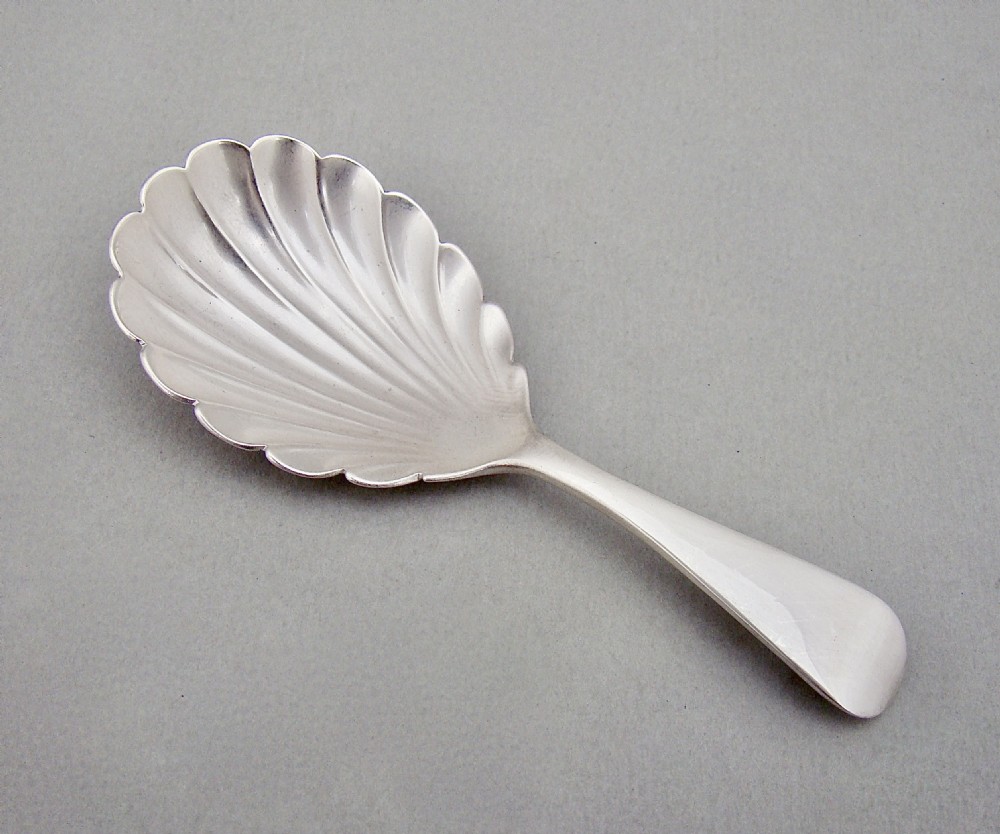 VICTORIAN SILVER CADDY SPOON BY JOHN ALDWINKLE & THOMAS SLATER, LONDON 1894 View V