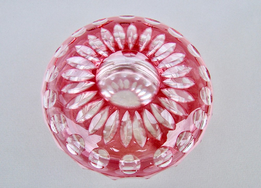 CONTINENTAL SILVER PLATED & OVERLAY CRANBERRY GLASS DRESSING TABLE JAR, CIRCA 1900 View VI