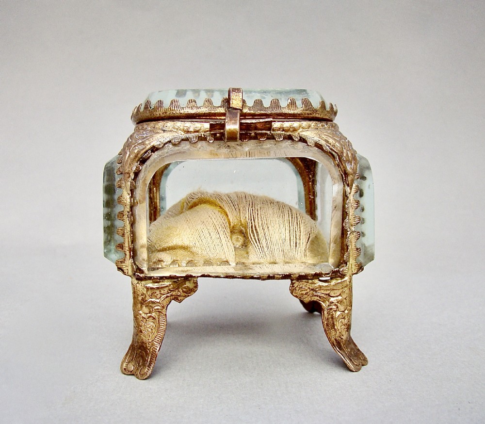 19TH C. FRENCH ORMULU & BEVELLED GLASS 'GRAND TOUR'  JEWELLERY CASKET, CIRCA 1890 View III