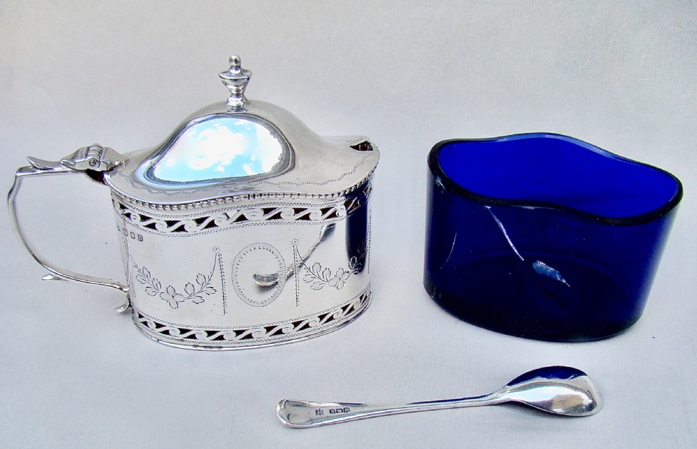 ELEGANT GEORGIAN REVIVAL MUSTARD POT BY WILLIAM COMYNS,  LONDON 1937 View IV