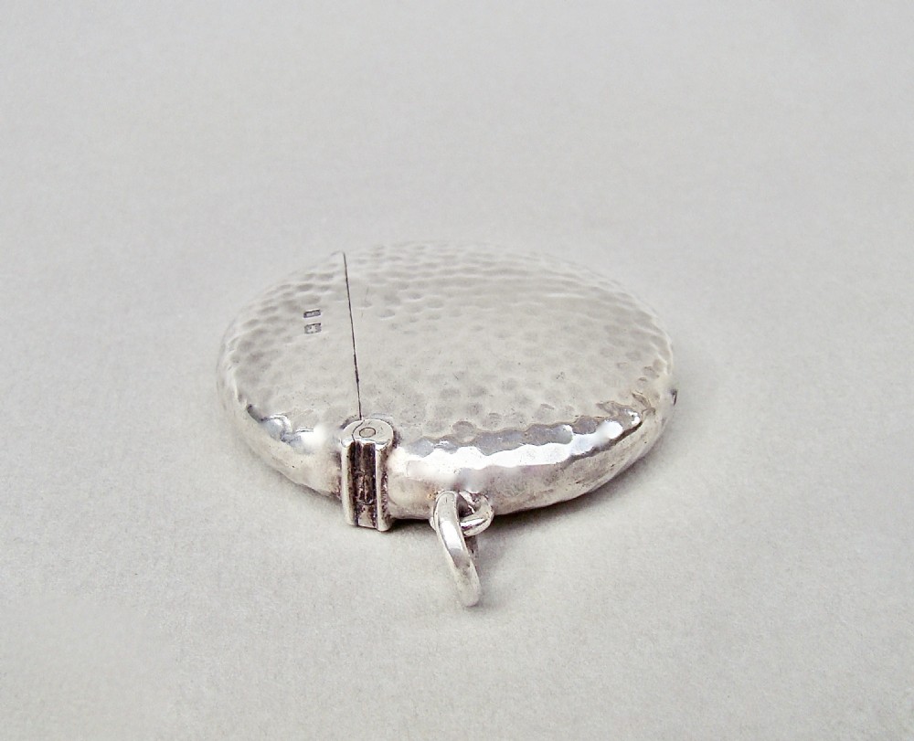 RARE ARTS & CRAFT SILVER VESTA CASE BY J. H. HILLCOX,  BIRMINGHAM 1906
 View VII