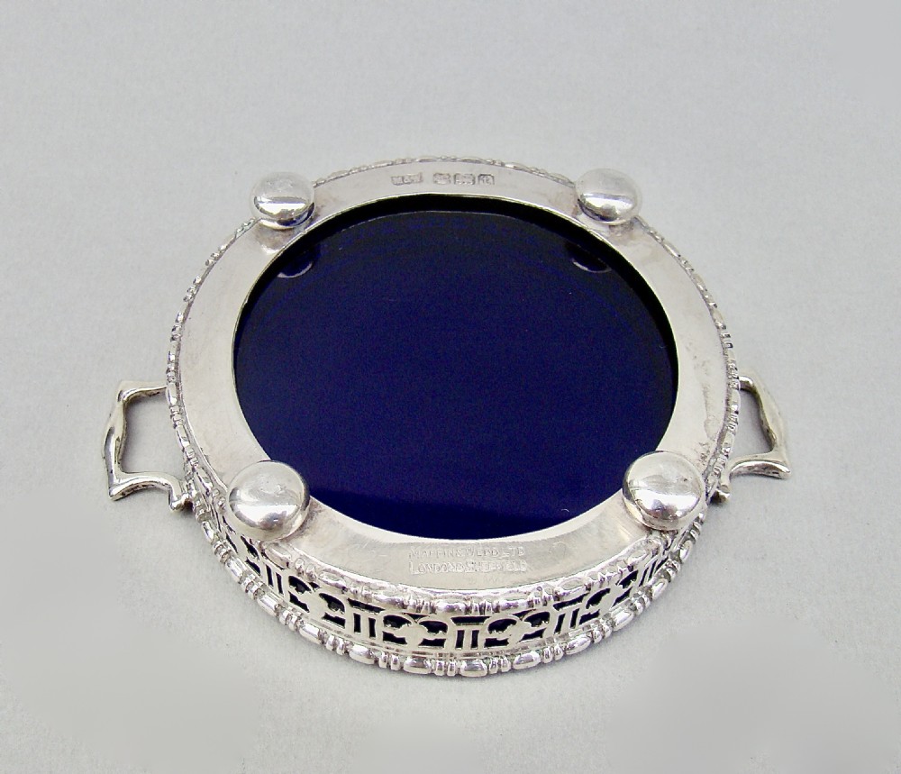 ELEGANT ART DECO SILVER BUTTER DISH BY MAPPIN & WEBB, SHEFFIELD 1936
 View V
