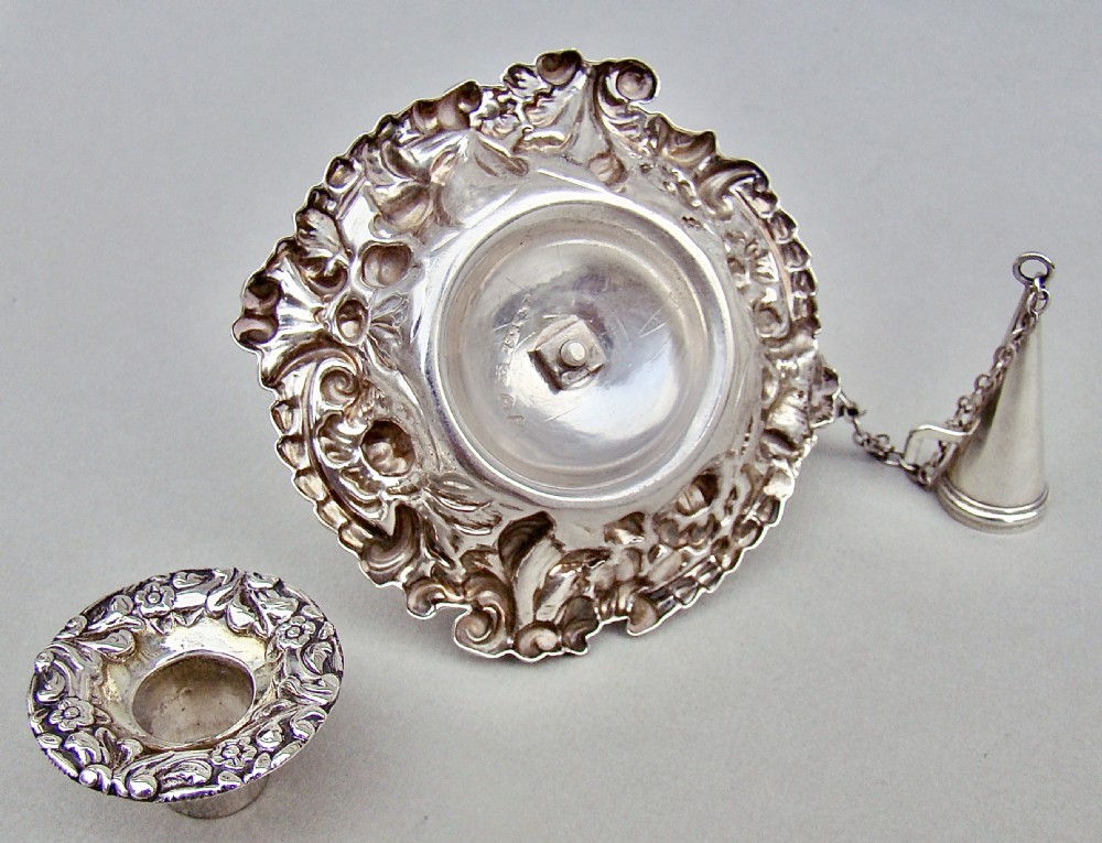 RARE GEORGIAN MINIATURE SILVER CHAMBERSTICK BY JOHN & THOMAS SETTLE, SHEFFIELD 1824 View VII