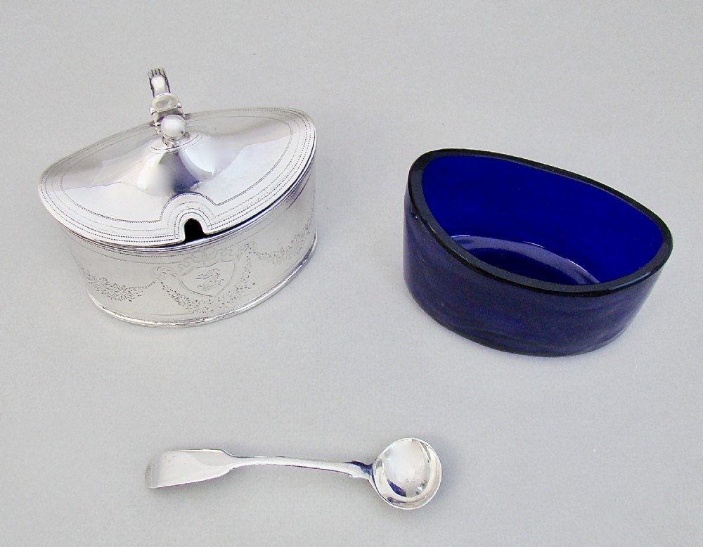 EXQUISITE GEORGIAN SILVER MUSTARD POT BY ALEXANDER FIELD, LONDON 1795 View VII