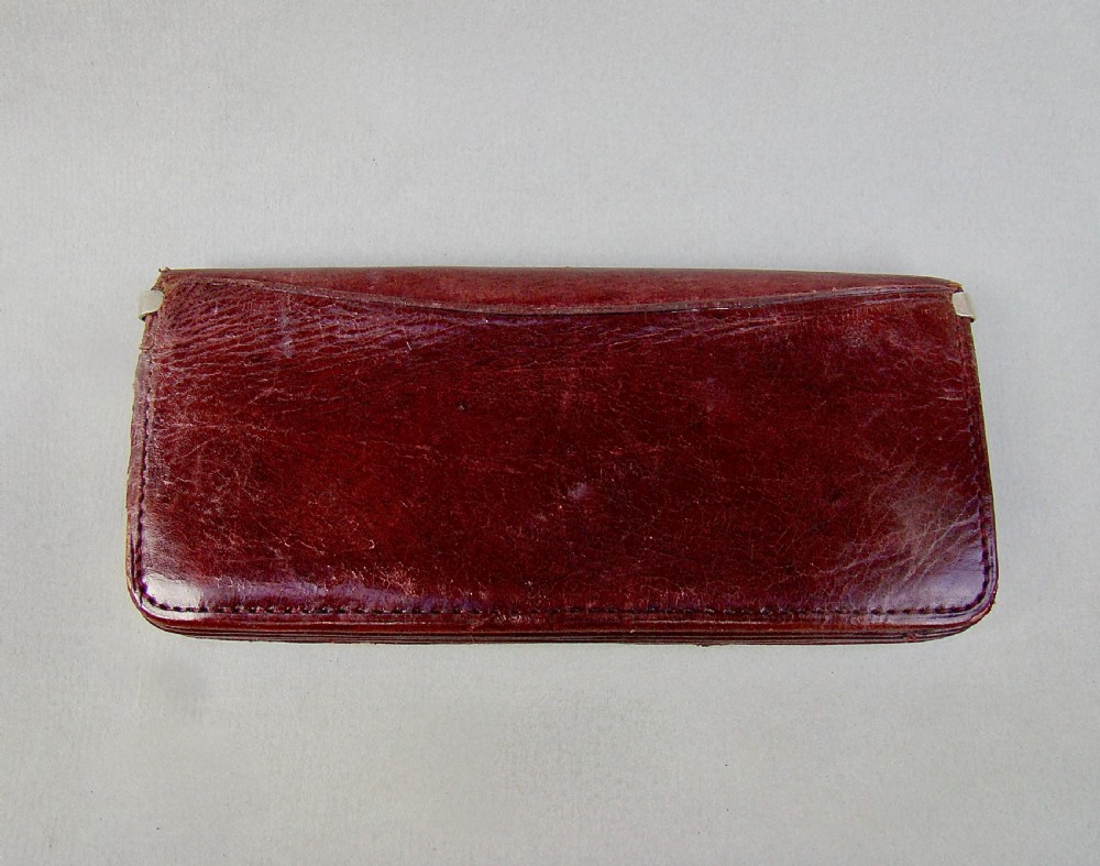 VICTORIAN SILVER & LEATHER PURSE BY CHARLES PENNY BROWN, BIRMINGHAM 1894 View II