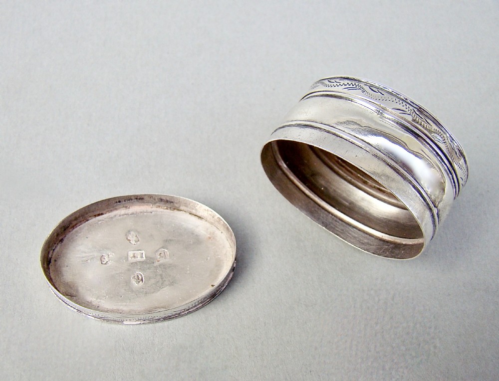 RARE & EXQUISITE GEORGIAN SILVER NUTMEG GRATER BY JOSEPH TAYLOR, BIRMINGHAM 1799 View V