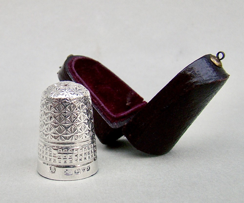 SILVER THIMBLE BY CHARLES HORNER, CHESTER 1910