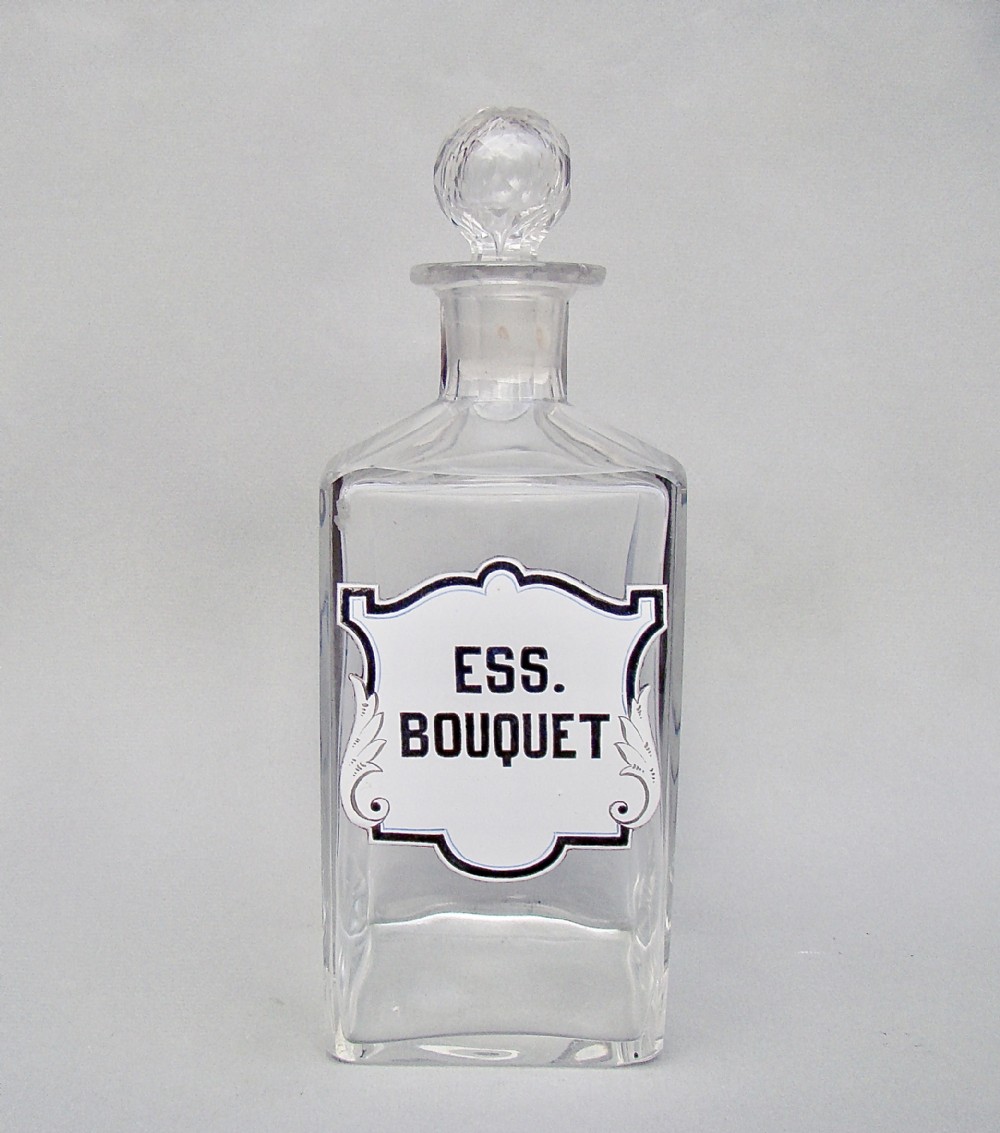 RARE VICTORIAN LARGE PERFUMERY / APOTHECARY BOTTLE, CIRCA 1890
