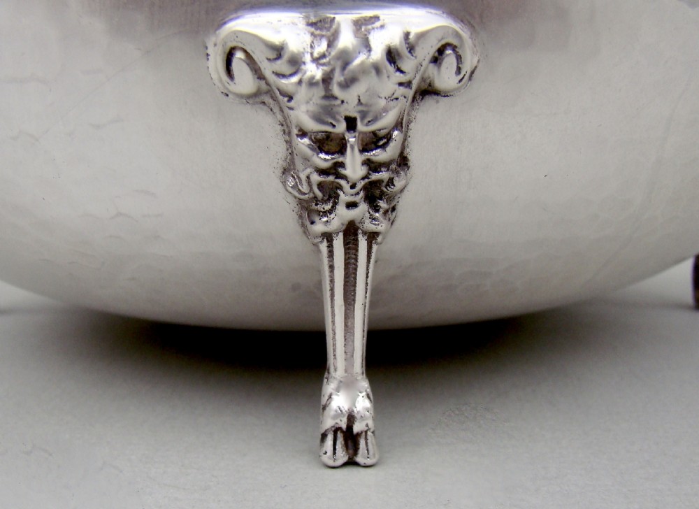 LARGE ARTS & CRAFT SILVER BOWL ATTRIBUTED TO A. E. JONES, LONDON 1933 View VIII