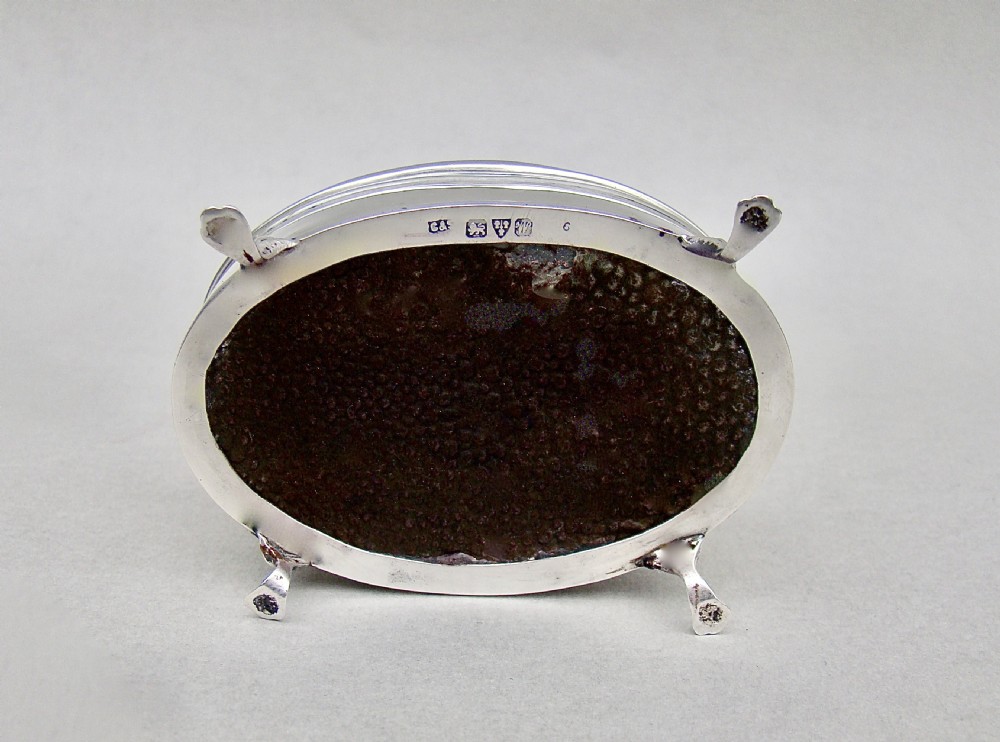 GEORGE V SOLID SILVER JEWELLERY BOX BY CLARK & SEWELL, CHESTER 1922 View VII