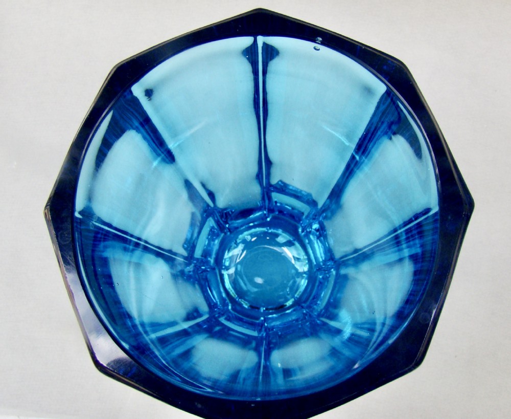 FABULOUS MID-CENTURY LARGE TURQUOISE GLASS VASE, CIRCA 1960 View VII