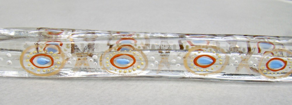 UNUSUAL LARGE OXFORD LAVENDER GILT & POLYCHROME ENAMEL SCENT BOTTLE, CIRCA 1860 View IV