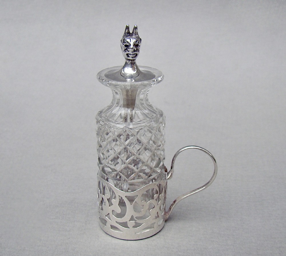 RARE EDWARDIAN SILVER CAYENNE PEPPER JAR & 