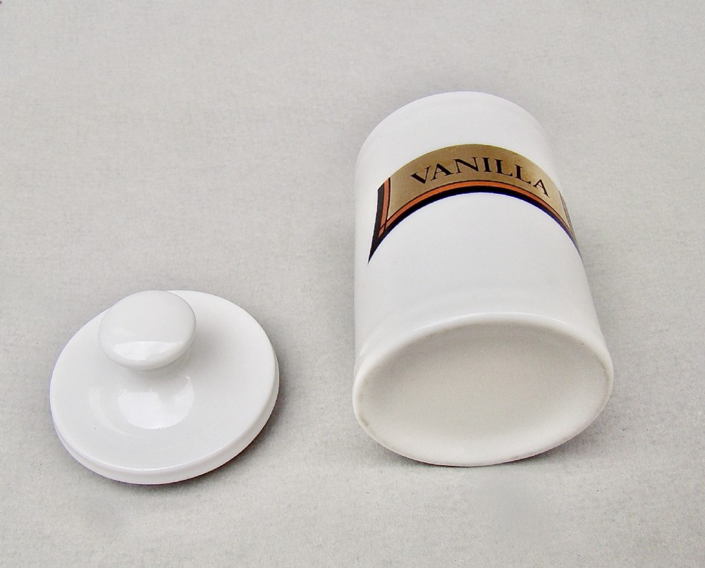 DELIGHTFUL VICTORIAN SMALL PORCELAIN APOTHECARY JAR, CIRCA 1890 View VI