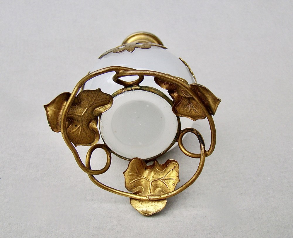 FABULOUS 19TH C. FRENCH PALAIS ROYAL OPALINE GLASS SCENT BOTTLE, CIRCA 1880
 View VI