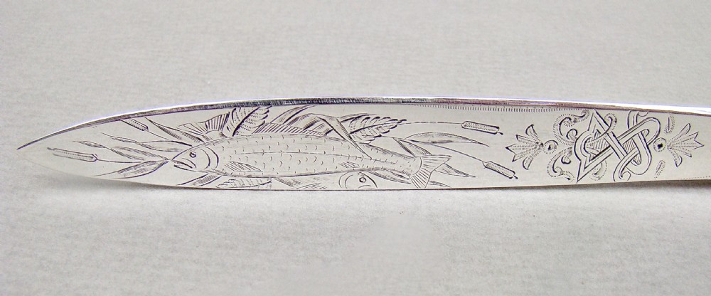 STUNNING VICTORIAN SILVER AND AGATE LETTER OPENER BY EDWARD HUTTON, LONDON 1892 View VI