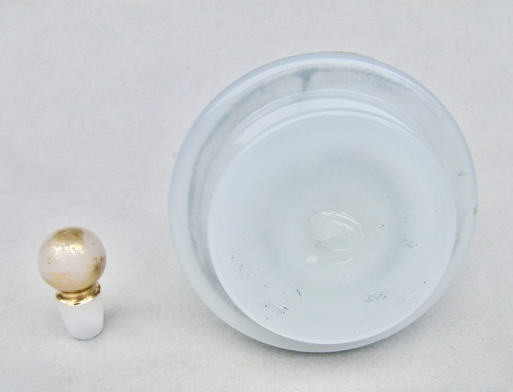 RARE FRENCH BACCARAT WHITE OPALINE 