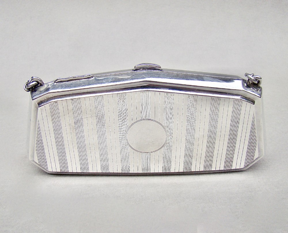 GEORGE V SILVER COCKTAIL PURSE BY SHEPHEARD & CO, BIRMINGHAM 1913 View II