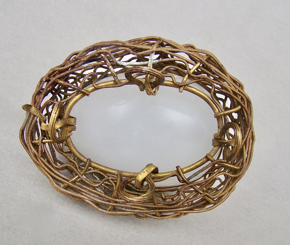 19TH C. FRENCH PALAIS ROYAL ORMULU & OPALINE GLASS  