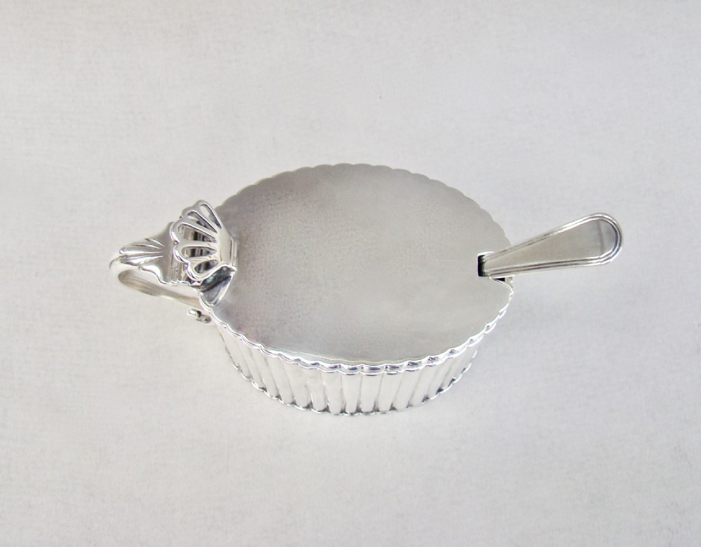 GOOD VICTORIAN SILVER MUSTARD POT BY WILLIAM EATON, LONDON 1881
 View III