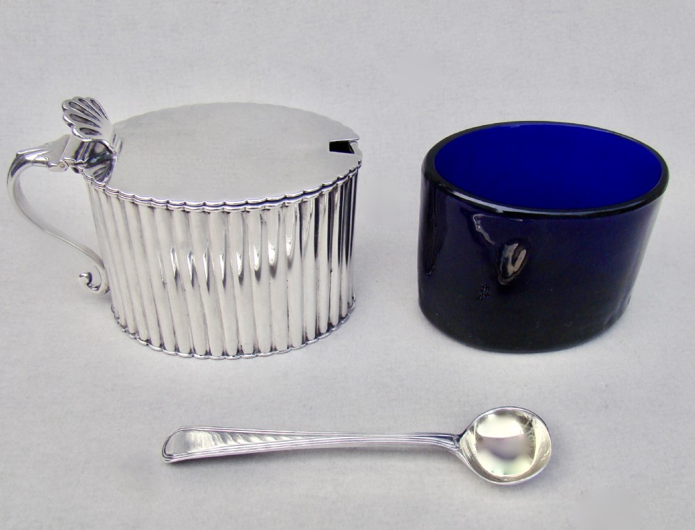 GOOD VICTORIAN SILVER MUSTARD POT BY WILLIAM EATON, LONDON 1881
 View V