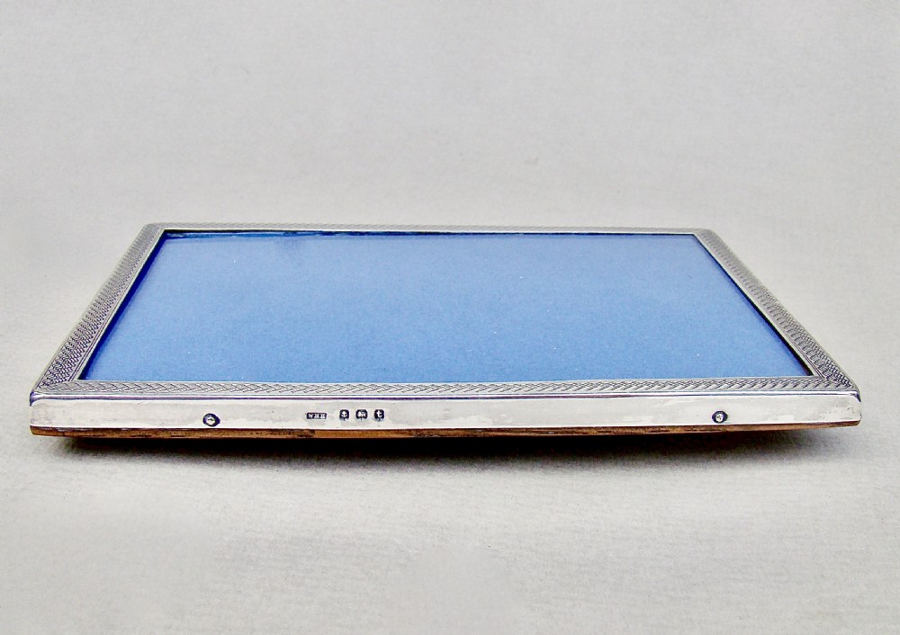 ENGINE-TURNED SILVER PHOTO FRAME BY WILLIAM HASELER, BIRMINGHAM, 1918 View IV