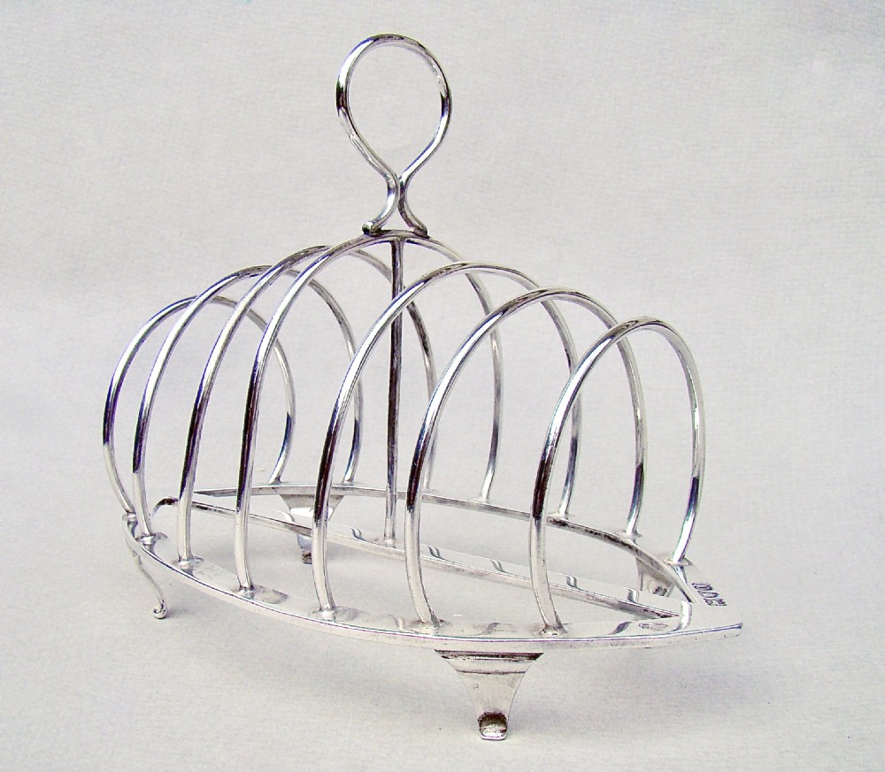 FABULOUS EDWARDIAN SILVER LARGE TOAST RACK BY THE GOLDSMITHS & SILVERSMITHS COMPANY, LONDON 1909
