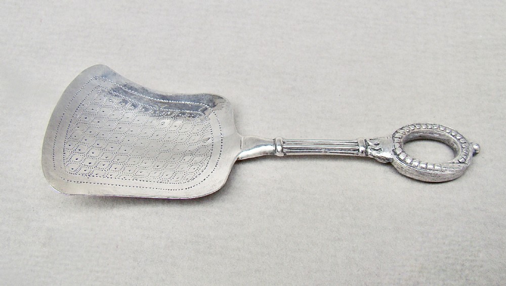 EARLY VICTORIAN SILVER CADDY SPOON BY GEORGE UNITE, BIRMINGHAM 1839 View II