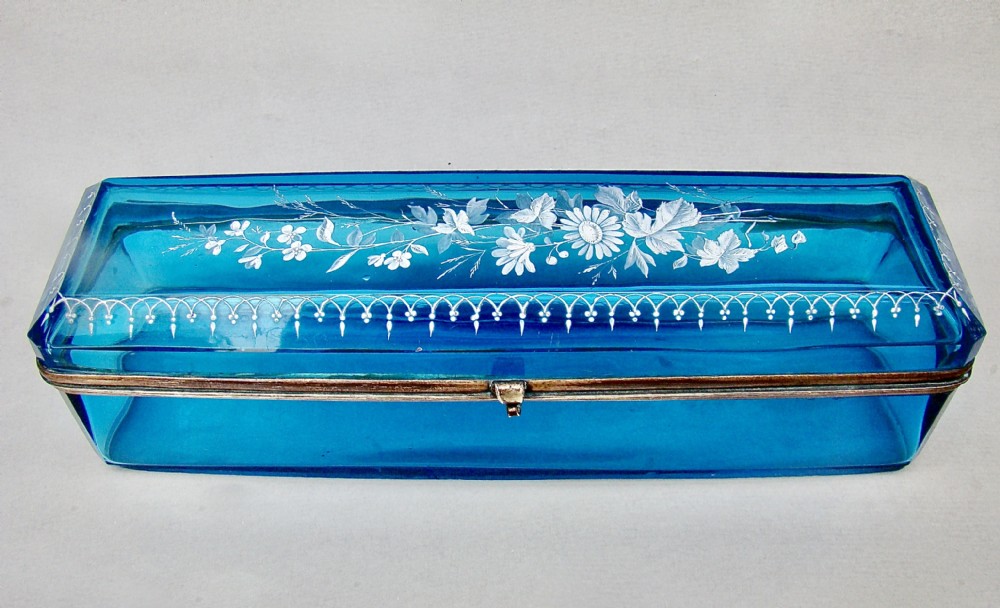 RARE AND FABULOUS 19TH C. FRENCH LARGE CASKET OR GLOVE BOX, C 1890