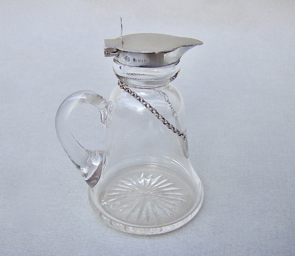 HUKIN & HEATH SILVER MOUNTED WHISKY TOT, BIRMINGHAM 1914