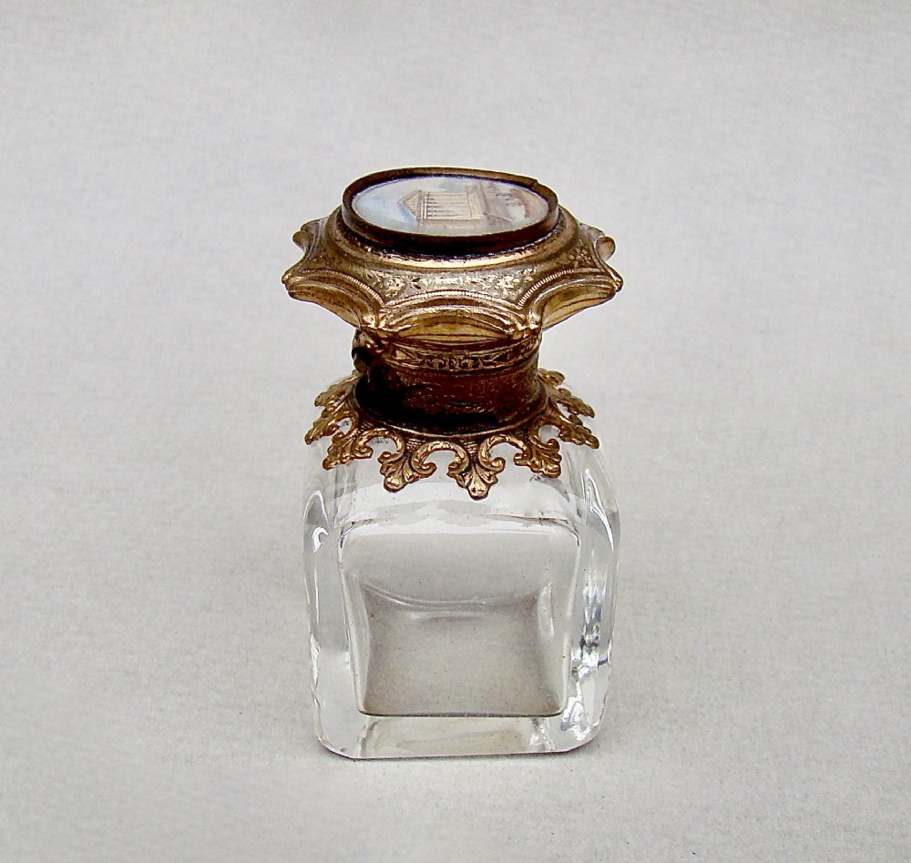 FABULOUS FRENCH PALAIS ROYAL, GRAND TOUR, ORMULU GLASS SCENT BOTTLE, CIRCA 1870