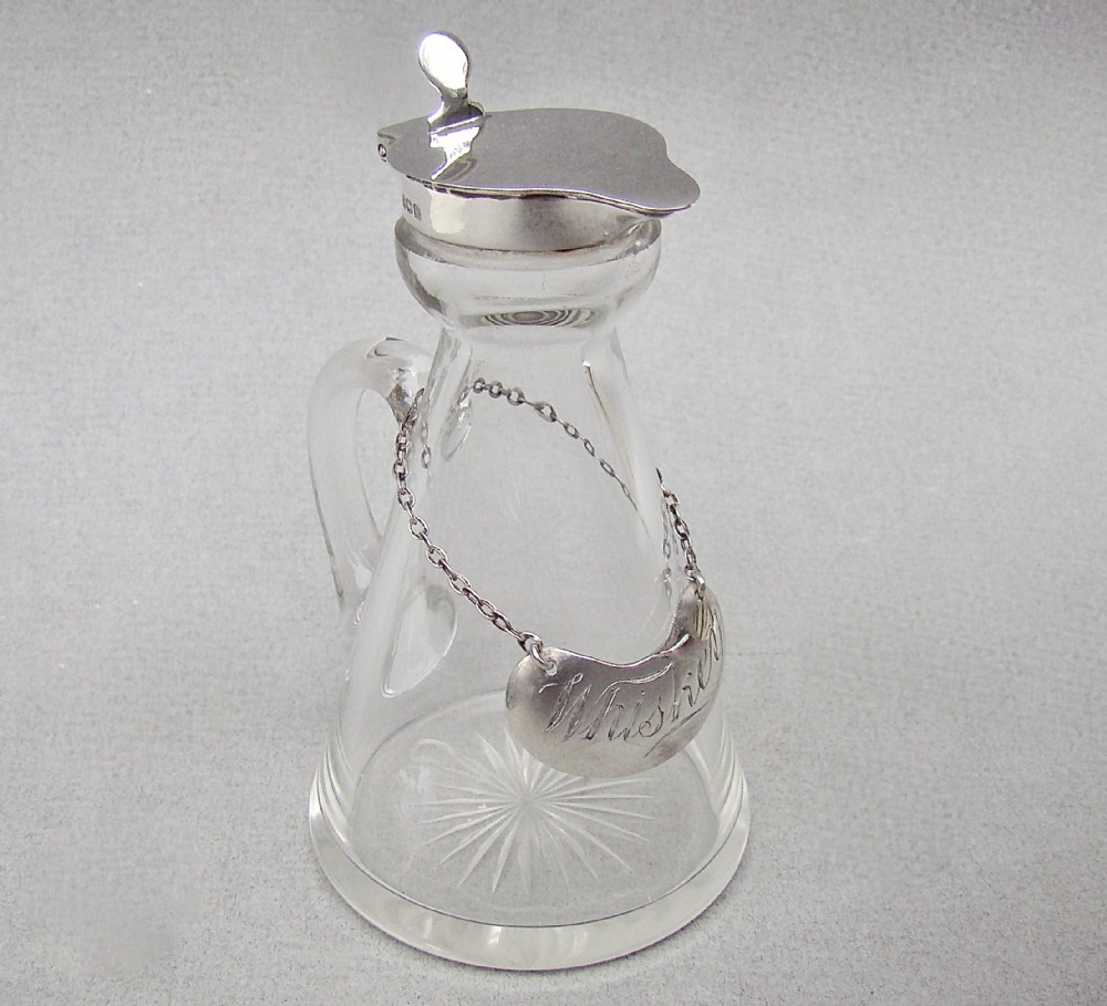 HUKIN & HEATH SILVER MOUNTED WHISKY TOT, BIRMINGHAM 1911