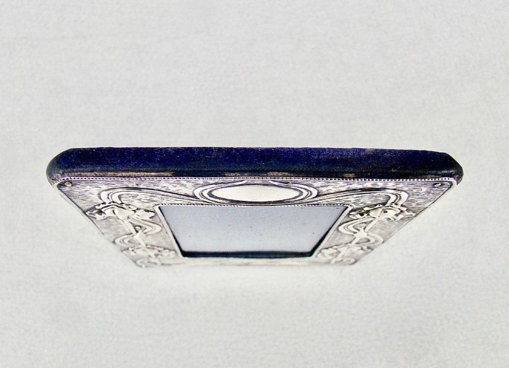 EXQUISITE ART NOUVEAU SMALL SILVER PHOTO FRAME BY A&J ZIMMERMAN, BIRMINGHAM 1902 View IV