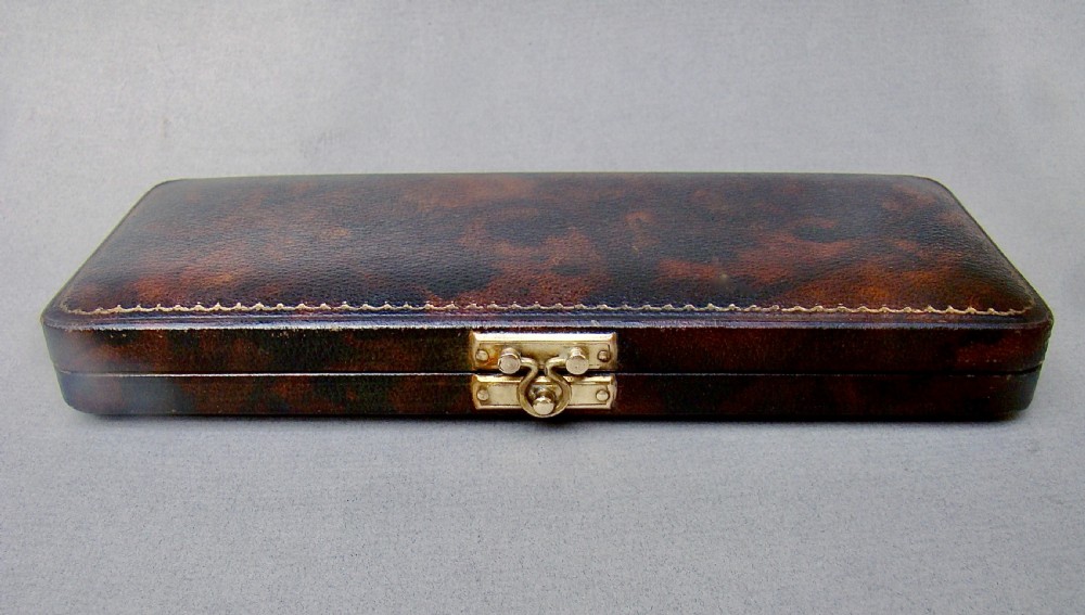 VICTORIAN AESTHETIC MOVEMENT SILVER & BANDED AGATE  KNIFE AND FORK SET BY WALTER & JOHN BARNARD, LONDON 1881 View IX