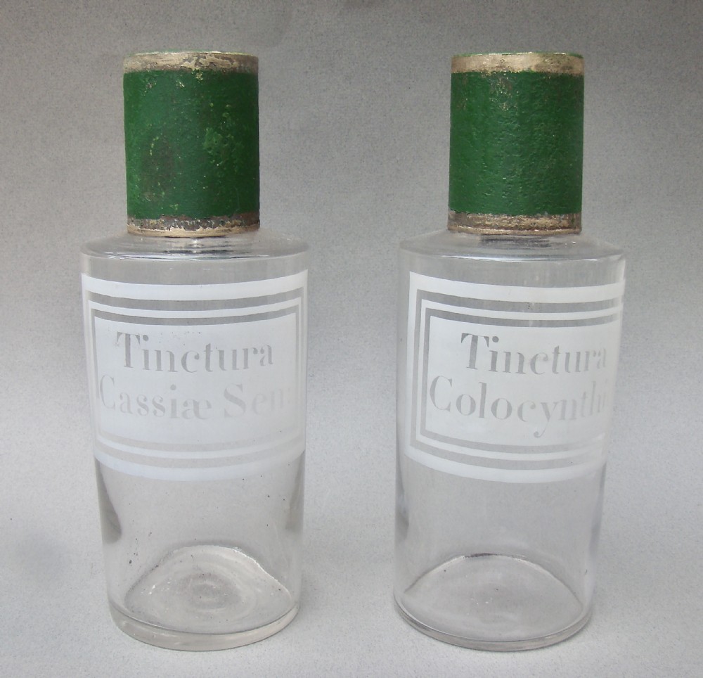 UNUSUAL PAIR OF 19TH CENTURY FRENCH ETCHED GLASS APOTHECARY JARS, CIRCA 1890