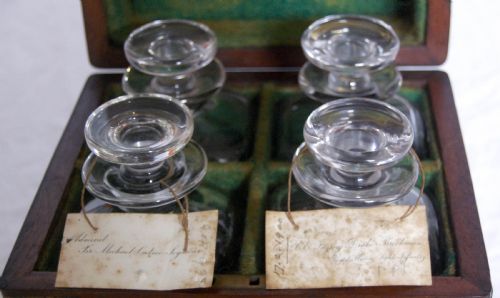 fig 6. Late Victorian Mahogany & Brass Campaign Decanter Set - Naval Provenance to the Second Boer War