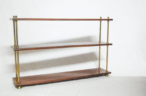 fig 1. A Set of Victorian Mahogany & Brass Campaign Bookshelves