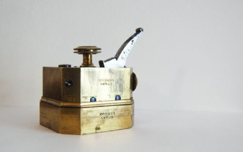 Early Nineteenth Century Brass Octagonal Twelve Blade Medical Scarificator by Evans London