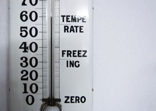 fig 1. An Early Twentieth Century Giant Stephen's Ink Thermometer Advertising Sign