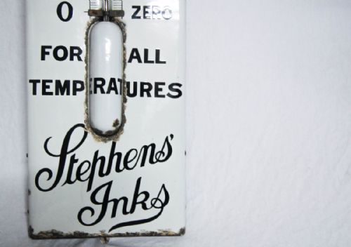 fig 4. An Early Twentieth Century Giant Stephen's Ink Thermometer Advertising Sign