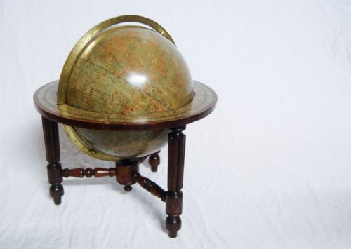 fig 1. Rare Twelve Inch Tabletop Celestial Globe on Stand by Thomas Malby & Co