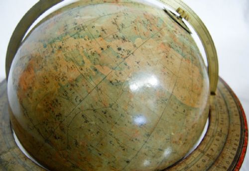 fig 2. Rare Twelve Inch Tabletop Celestial Globe on Stand by Thomas Malby & Co