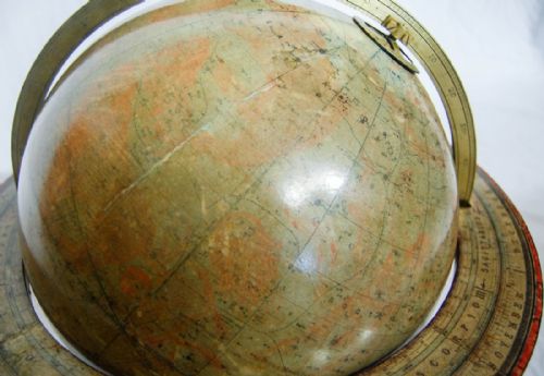 fig 3. Rare Twelve Inch Tabletop Celestial Globe on Stand by Thomas Malby & Co