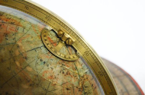 fig 4. Rare Twelve Inch Tabletop Celestial Globe on Stand by Thomas Malby & Co