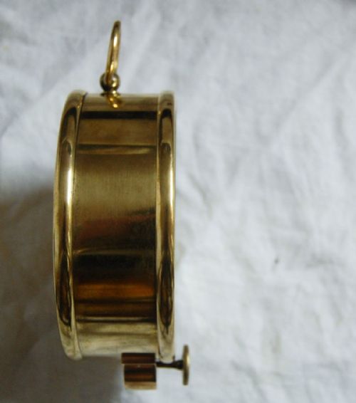 fig 4. Victorian Oak Cased Ship's Barometer by Henry Hughes - Thames Marine Officers Training School Prize