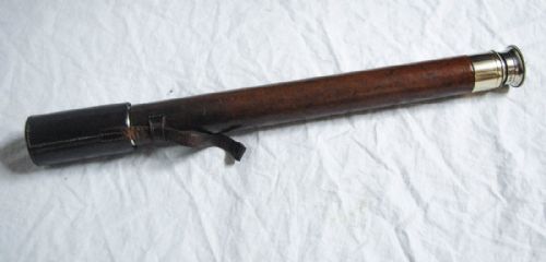 World War I Period Nickel Plated "Officers of the Watch" Naval Telescope by T. Cooke & Sons Ltd