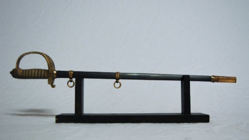 fig 1. George V Half Size British Military 1897 Pattern Sword by Henry Wilkinson, Pall Mall, London.
