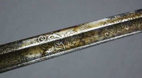 fig 5. World War One Period Britsh Royal Artillery Officer's Sword to JE Ferrario Double MC Winner, Tank Corps